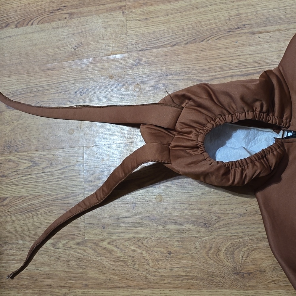 Brown Winged Insect Costume with Tan Thorax Zip Front - Picture 2 of 7